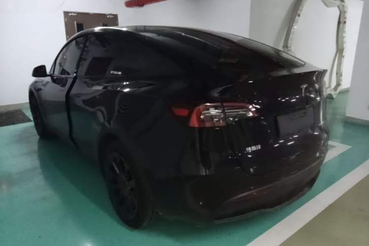 Used Tesla Model Y 2021 Standard Range Rear-Wheel Drive Version Rear Left 45 Deg