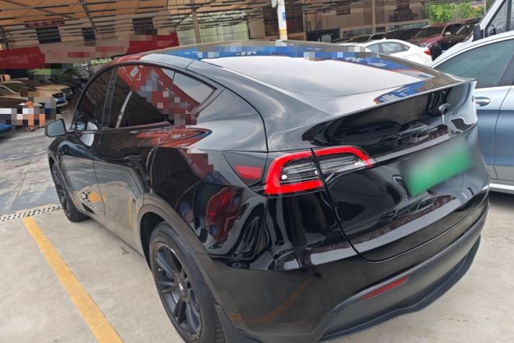 Used Tesla Model Y 2021 Standard Range Rear-Wheel Drive Version Rear Left 45 Deg