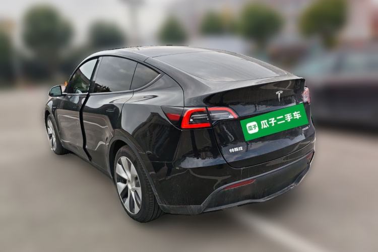 Used Tesla Model Y 2021 Standard Range Rear-Wheel Drive Version Rear Left 45 Deg