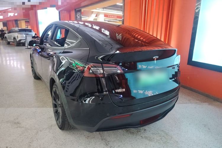 Used Tesla Model Y 2021 Standard Range Rear-Wheel Drive Version Rear Left 45 Deg