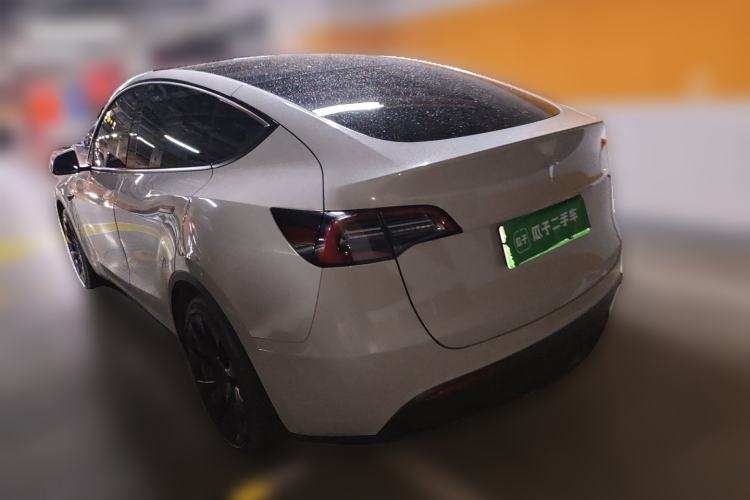 Used Tesla Model Y 2021 Standard Range Rear-Wheel Drive Version Rear Left 45 Deg