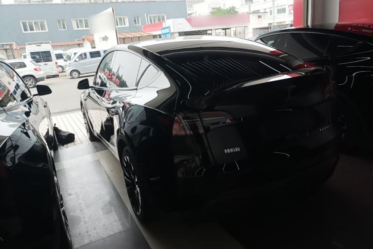 Used Tesla Model Y 2021 Standard Range Rear-Wheel Drive Version Rear Left 45 Deg
