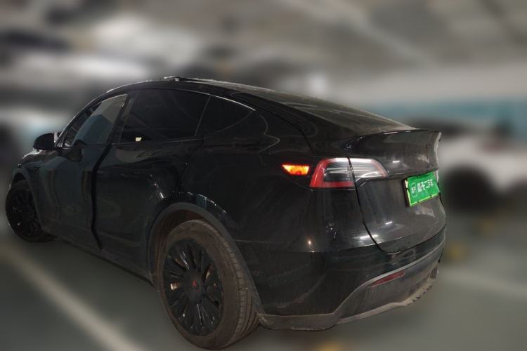 Used Tesla Model Y 2021 Standard Range Rear-Wheel Drive Version Rear Left 45 Deg