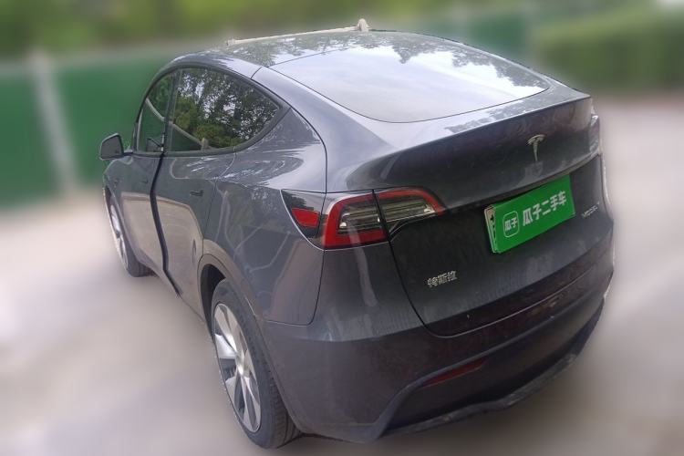 Used Tesla Model Y 2021 Standard Range Rear-Wheel Drive Version Rear Left 45 Deg