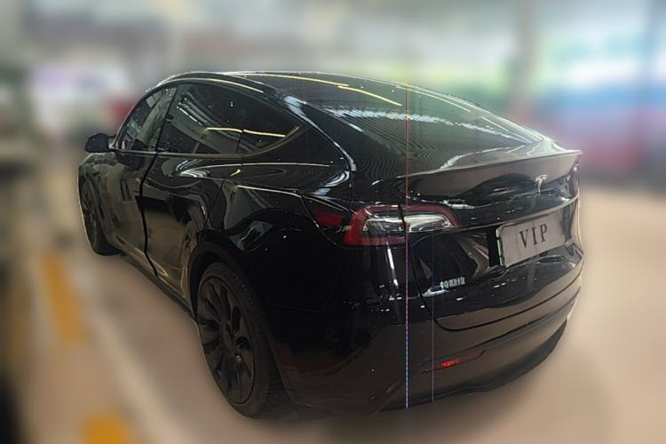Used Tesla Model Y 2021 Performance High-Performance All-Wheel-Drive Version Rear Left 45 Deg