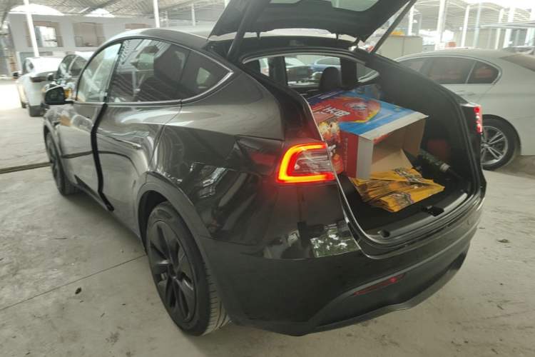 Used Tesla Model Y 2021 Long-Range All-Wheel-Drive Version Rear Left 45 Deg