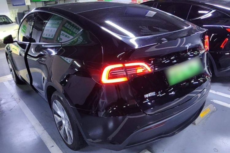 Used Tesla Model Y 2021 Standard Range Rear-Wheel Drive Version Rear Left 45 Deg
