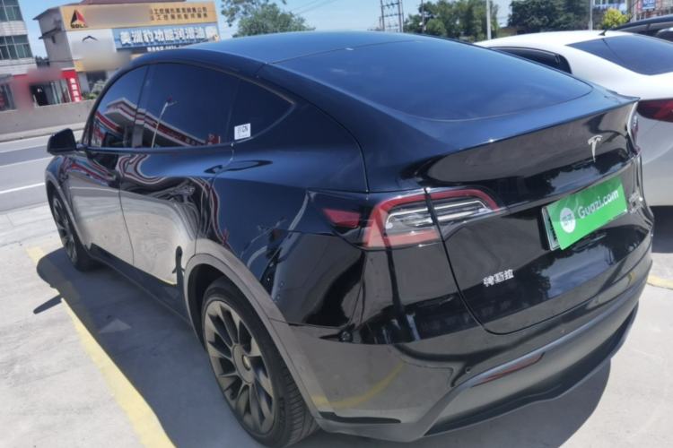 Used Tesla Model Y 2021 Standard Range Rear-Wheel Drive Version Rear Left 45 Deg