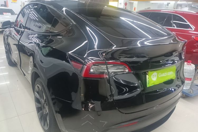 Used Tesla Model Y 2021 Revised Version 2 Long-Range All-Wheel-Drive Edition Rear Left 45 Deg