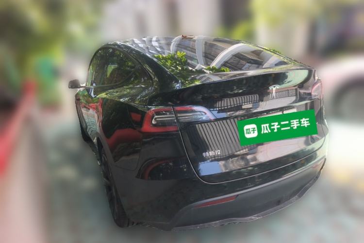 Used Tesla Model Y 2021 Standard Range Rear-Wheel Drive Version Rear Left 45 Deg