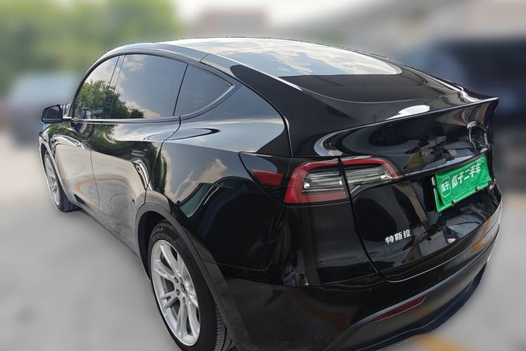 Used Tesla Model Y 2021 Standard Range Rear-Wheel Drive Version Rear Left 45 Deg