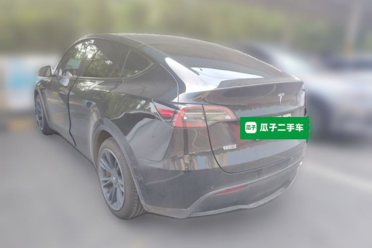 Used Tesla Model Y 2021 Standard Range Rear-Wheel Drive Version Rear Left 45 Deg