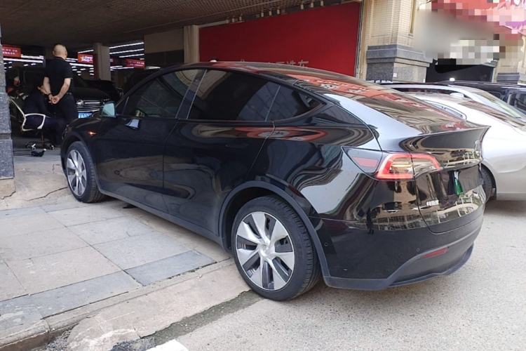 Used Tesla Model Y 2021 Standard Range Rear-Wheel Drive Version Rear Left 45 Deg