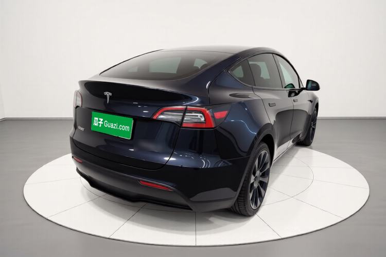 Used Tesla Model Y 2021 Long-Range All-Wheel-Drive Version Rear Right 45 Deg