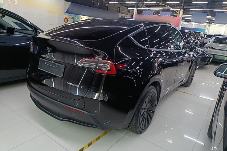 Used Tesla Model Y 2021 Standard Range Rear-Wheel Drive Version Rear Right 45 Deg