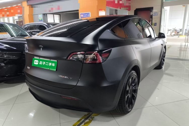 Used Tesla Model Y 2021 Long-Range All-Wheel-Drive Version Rear Right 45 Deg