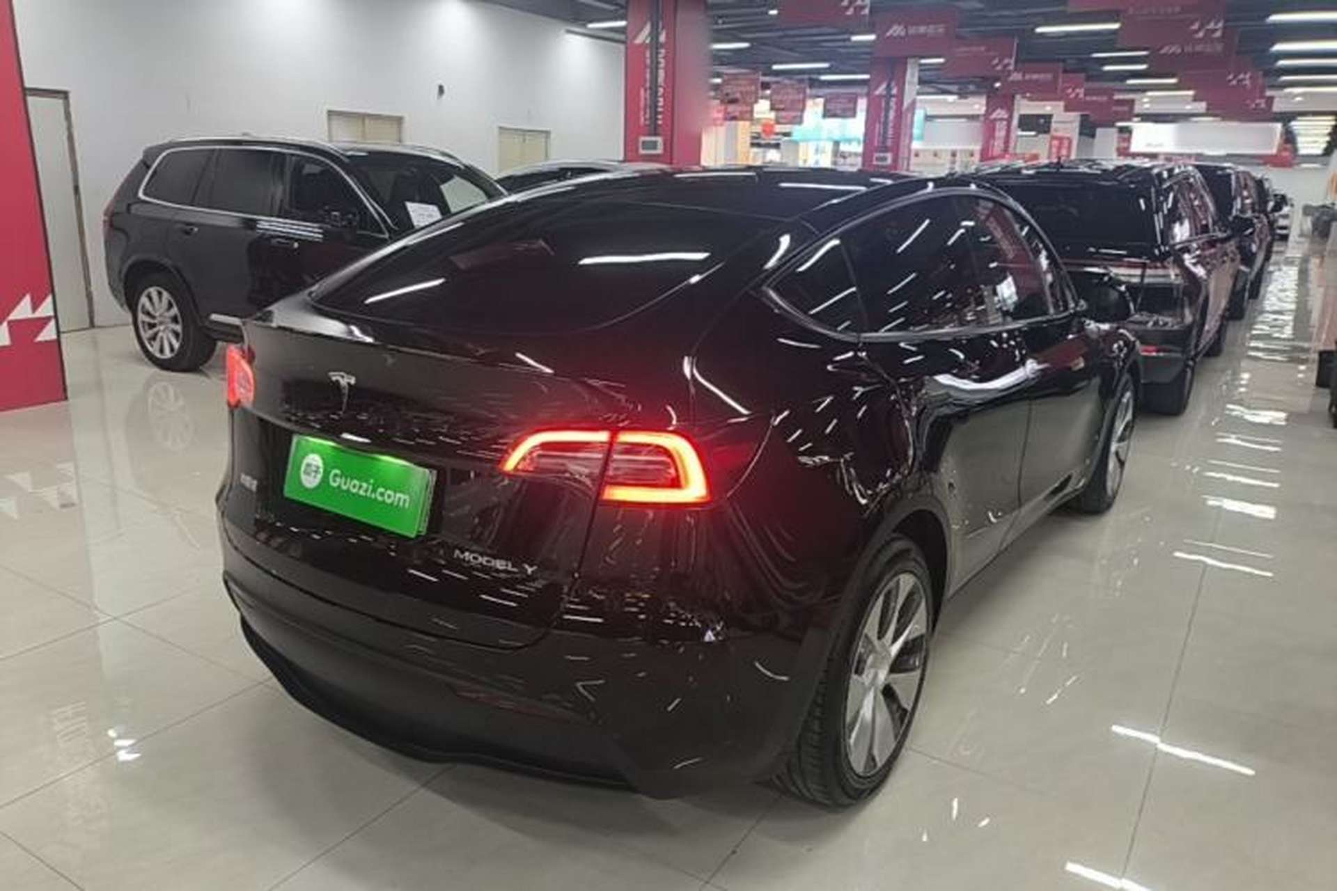 Used Tesla Model Y 2021 Long-Range All-Wheel-Drive Version Rear Right 45 Deg