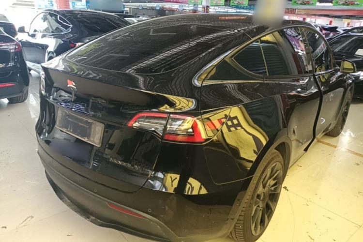 Used Tesla Model Y 2021 Standard Range Rear-Wheel Drive Version Rear Right 45 Deg