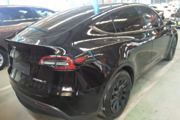 Used Tesla Model Y 2021 Standard Range Rear-Wheel Drive Version Rear Right 45 Deg