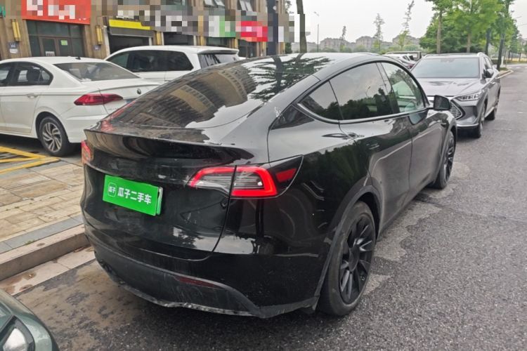 Used Tesla Model Y 2021 Standard Range Rear-Wheel Drive Version Rear Right 45 Deg