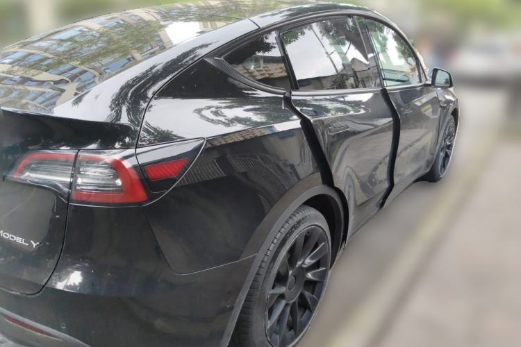 Used Tesla Model Y 2021 Standard Range Rear-Wheel Drive Version Rear Right 45 Deg