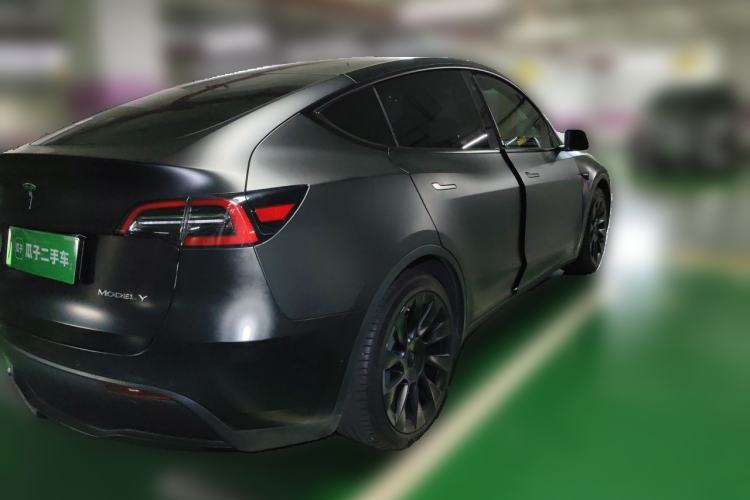 Used Tesla Model Y 2021 Standard Range Rear-Wheel Drive Version Rear Right 45 Deg