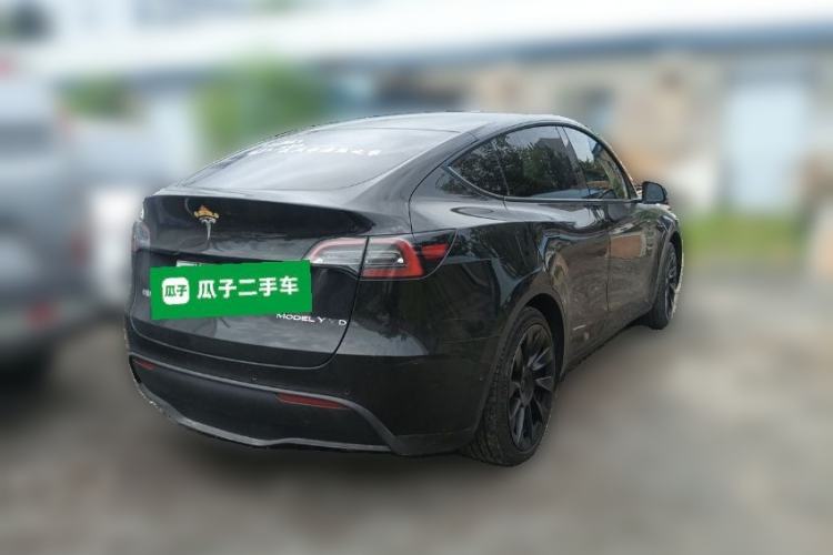 Used Tesla Model Y 2021 Standard Range Rear-Wheel Drive Version Rear Right 45 Deg