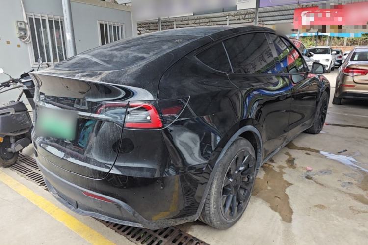 Used Tesla Model Y 2021 Standard Range Rear-Wheel Drive Version Rear Right 45 Deg