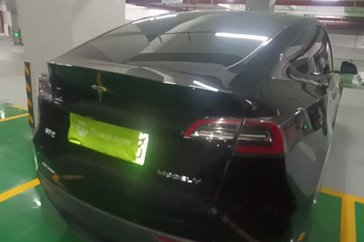 Used Tesla Model Y 2021 Standard Range Rear-Wheel Drive Version Rear Right 45 Deg