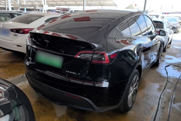 Used Tesla Model Y 2021 Standard Range Rear-Wheel Drive Version Rear Right 45 Deg