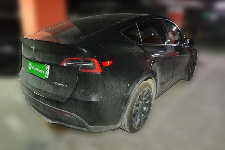 Used Tesla Model Y 2021 Standard Range Rear-Wheel Drive Version Rear Right 45 Deg