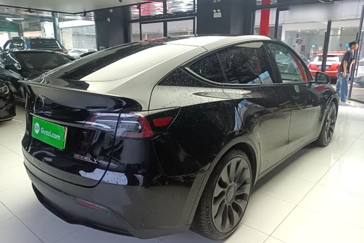 Used Tesla Model Y 2021 Performance High-Performance All-Wheel-Drive Version Rear Right 45 Deg