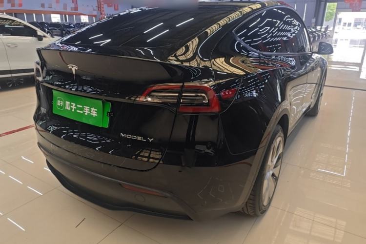 Used Tesla Model Y 2021 Standard Range Rear-Wheel Drive Version Rear Right 45 Deg