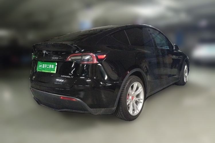 Used Tesla Model Y 2021 Standard Range Rear-Wheel Drive Version Rear Right 45 Deg