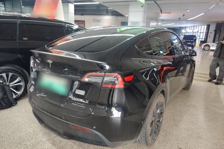 Used Tesla Model Y 2021 Performance High-Performance All-Wheel-Drive Version Rear Right 45 Deg