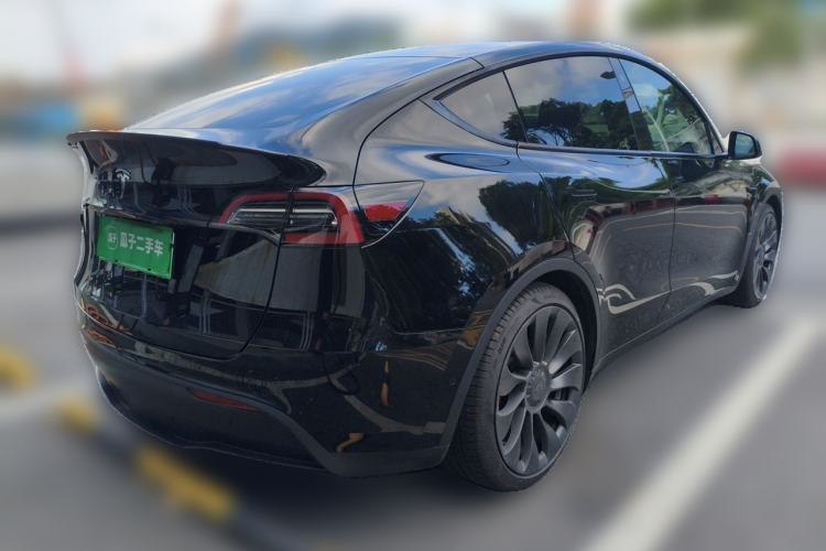 Used Tesla Model Y 2021 Performance High-Performance All-Wheel-Drive Version Rear Right 45 Deg