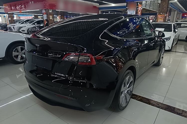 Used Tesla Model Y 2021 Standard Range Rear-Wheel Drive Version Rear Right 45 Deg