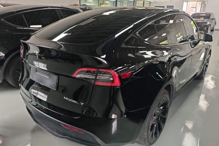 Used Tesla Model Y 2021 Standard Range Rear-Wheel Drive Version Rear Right 45 Deg