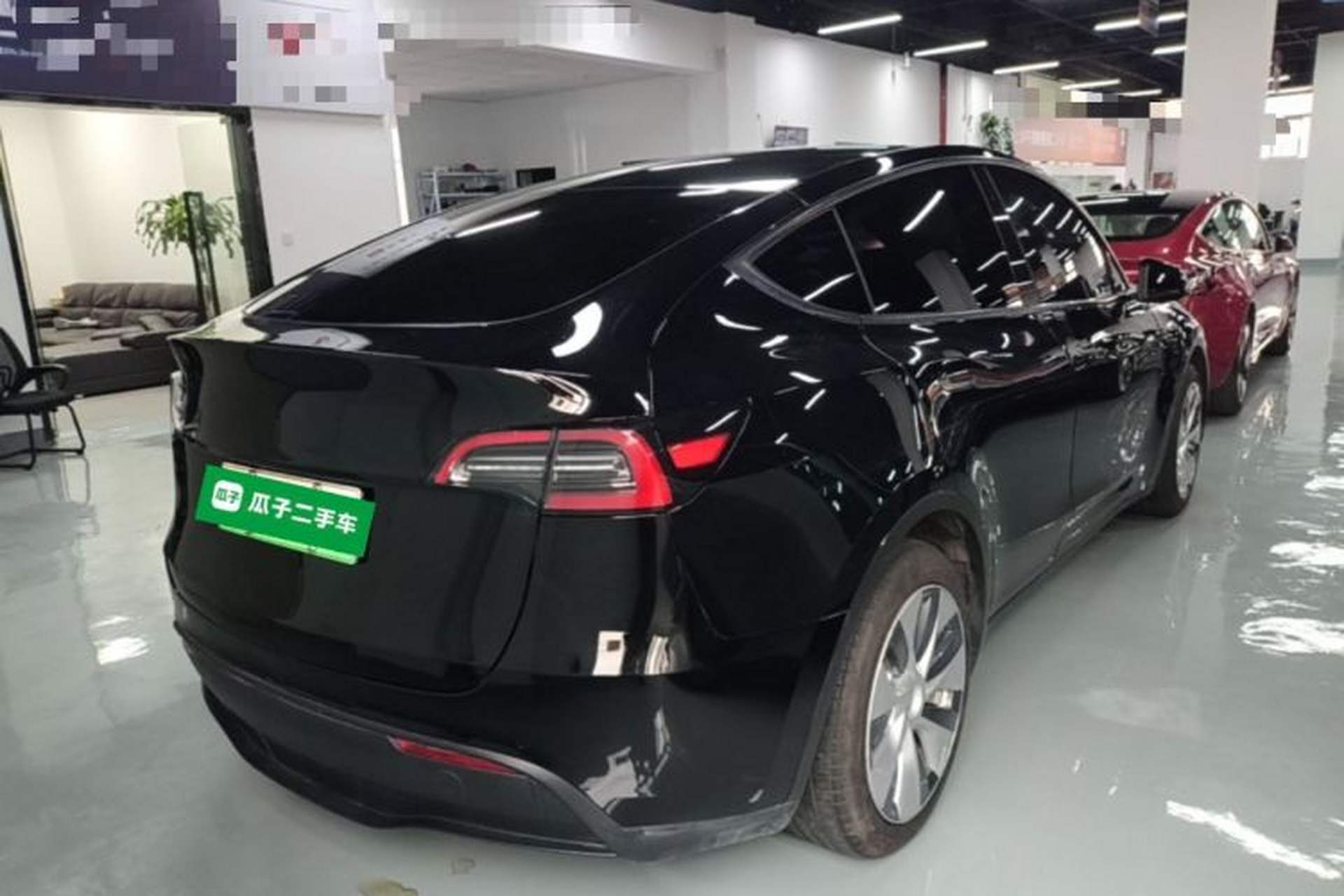 Used Tesla Model Y 2021 Standard Range Rear-Wheel Drive Version Rear Right 45 Deg