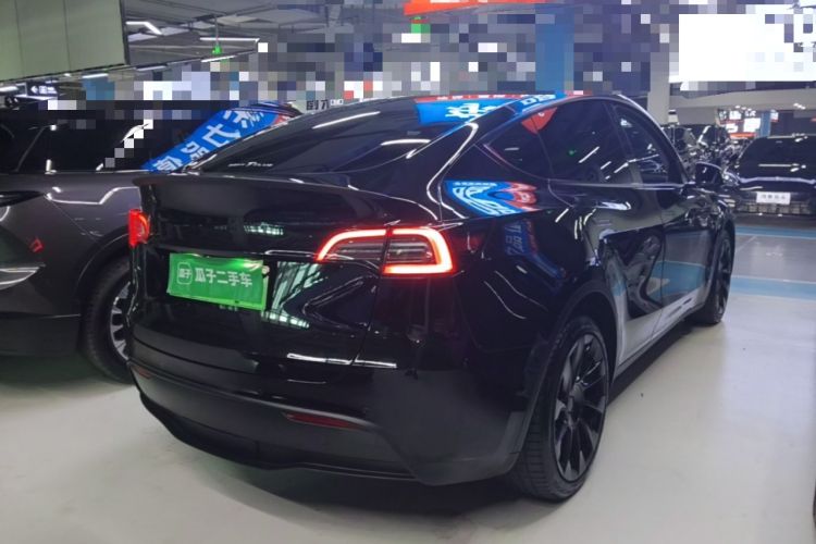 Used Tesla Model Y 2021 Long-Range All-Wheel-Drive Version 3D7 Rear Right 45 Deg
