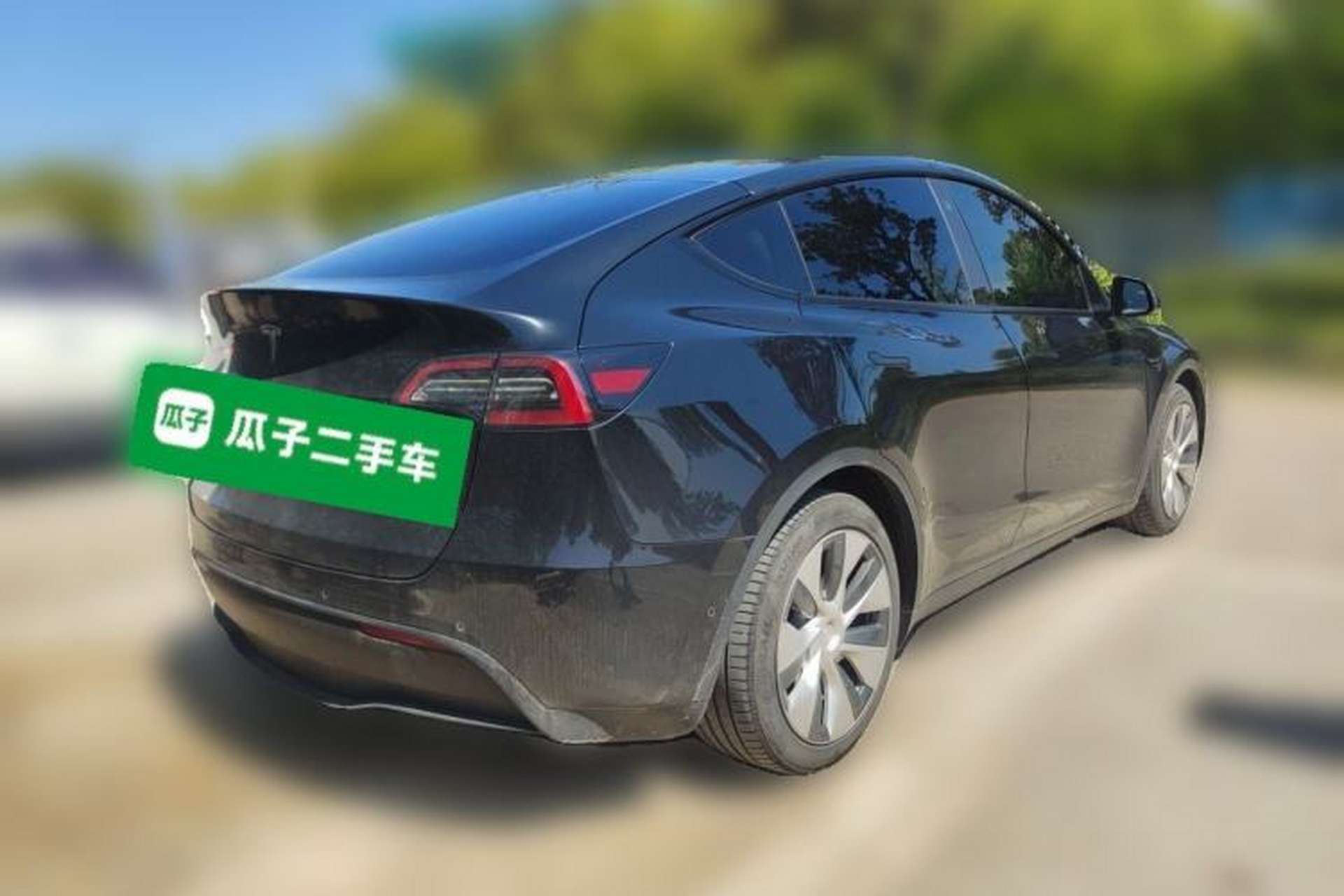 Used Tesla Model Y 2021 Long-Range All-Wheel-Drive Version 3D7 Rear Right 45 Deg