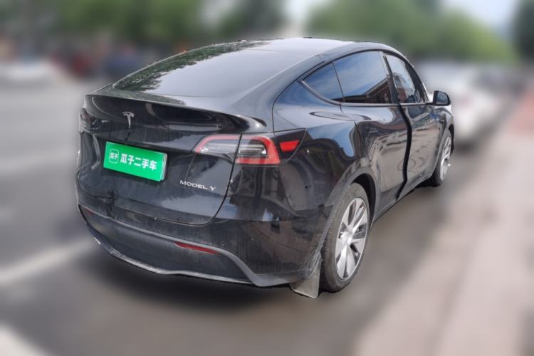 Used Tesla Model Y 2021 Standard Range Rear-Wheel Drive Version Rear Right 45 Deg