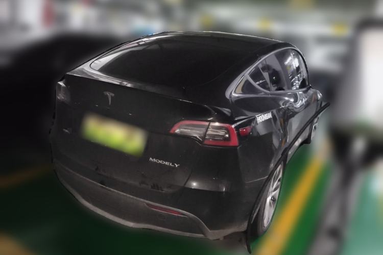 Used Tesla Model Y 2021 Standard Range Rear-Wheel Drive Version Rear Right 45 Deg