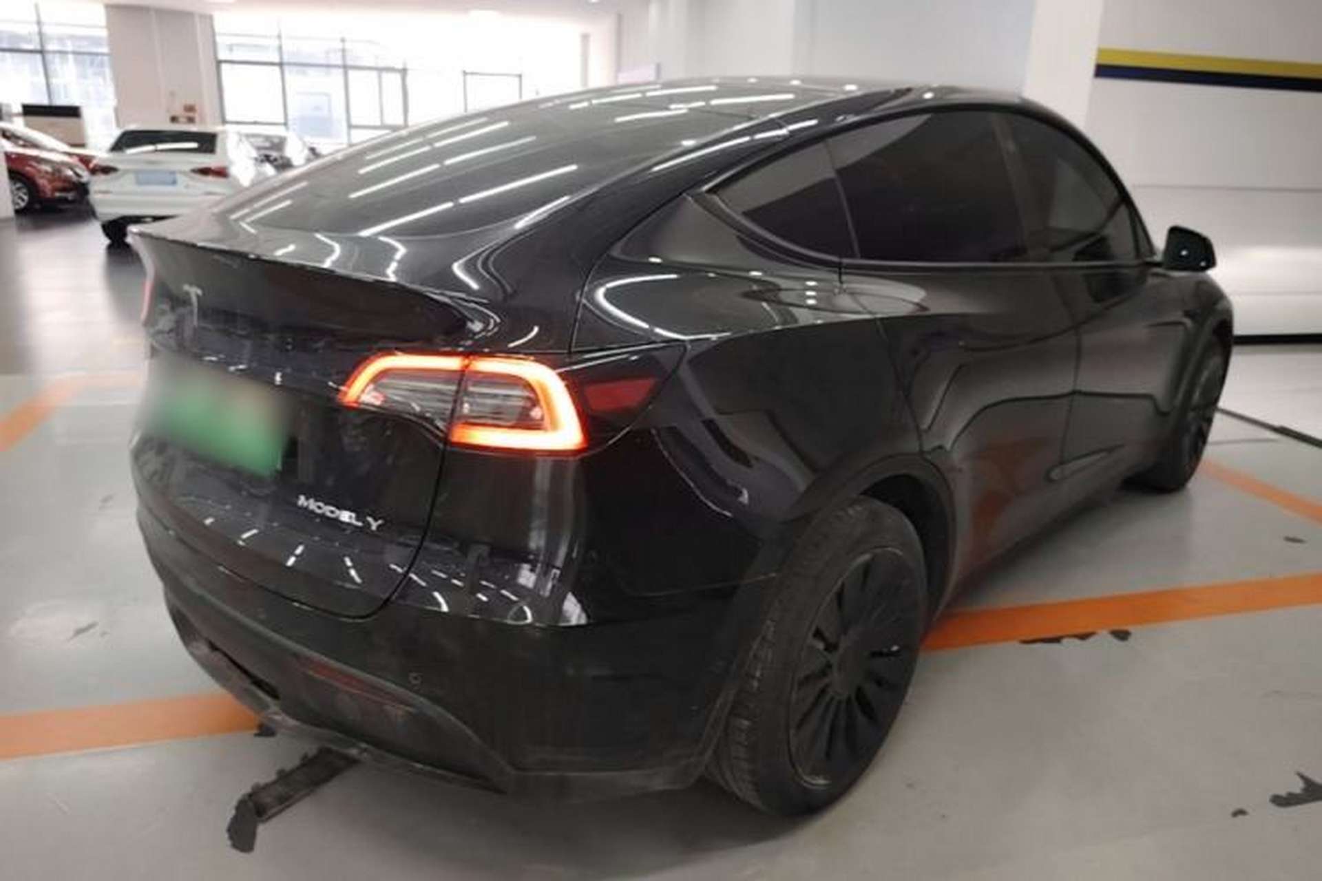 Used Tesla Model Y 2021 Standard Range Rear-Wheel Drive Version Rear Right 45 Deg
