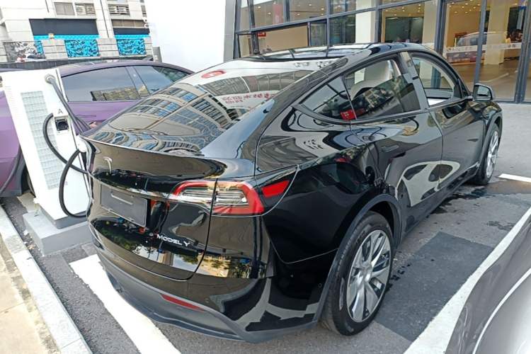 Used Tesla Model Y 2021 Standard Range Rear-Wheel Drive Version Rear Right 45 Deg