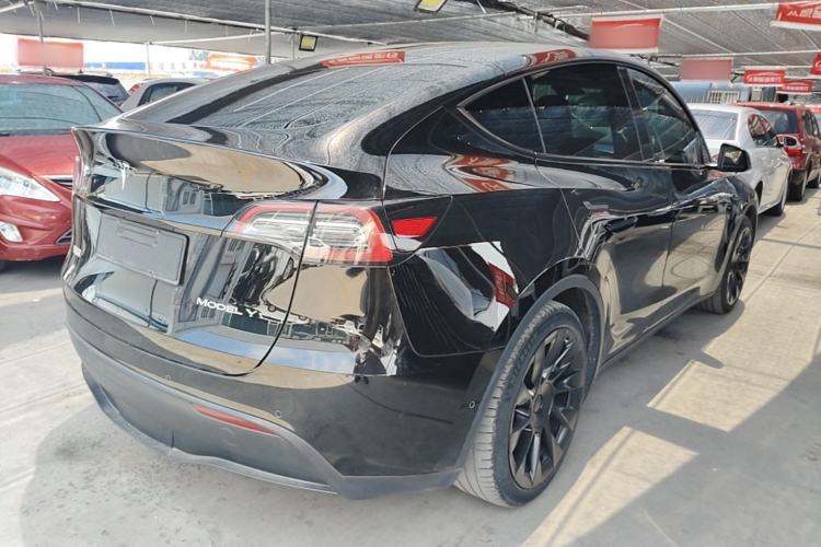 Used Tesla Model Y 2021 Standard Range Rear-Wheel Drive Version Rear Right 45 Deg