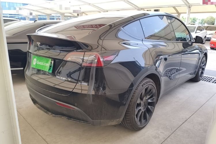 Used Tesla Model Y 2021 Standard Range Rear-Wheel Drive Version Rear Right 45 Deg