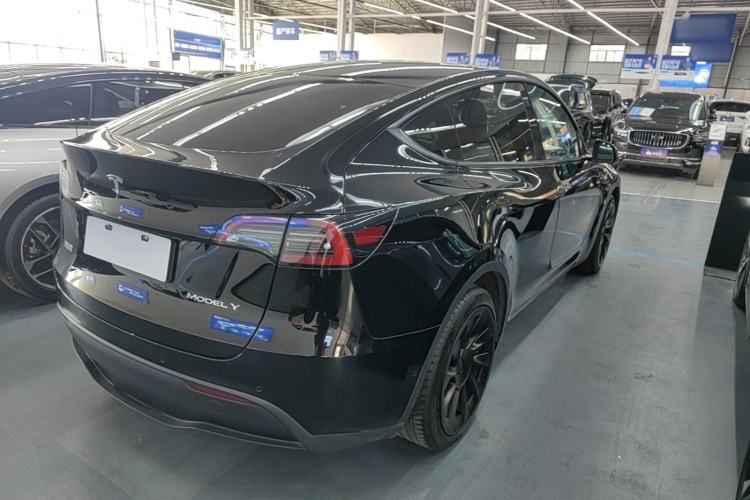 Used Tesla Model Y 2021 Standard Range Rear-Wheel Drive Version Rear Right 45 Deg