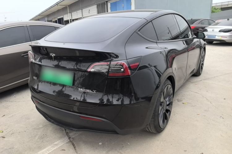 Used Tesla Model Y 2021 Performance High-Performance All-Wheel-Drive Version Rear Right 45 Deg