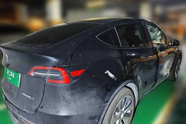 Used Tesla Model Y 2021 Long-Range All-Wheel-Drive Version Rear Right 45 Deg